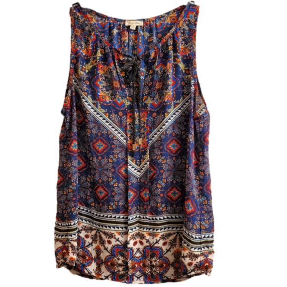 Lily White Tops - Lily White Boho Multicolored Tank size M